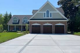Long concrete driveway installation in rural Lawrence County Tennessee