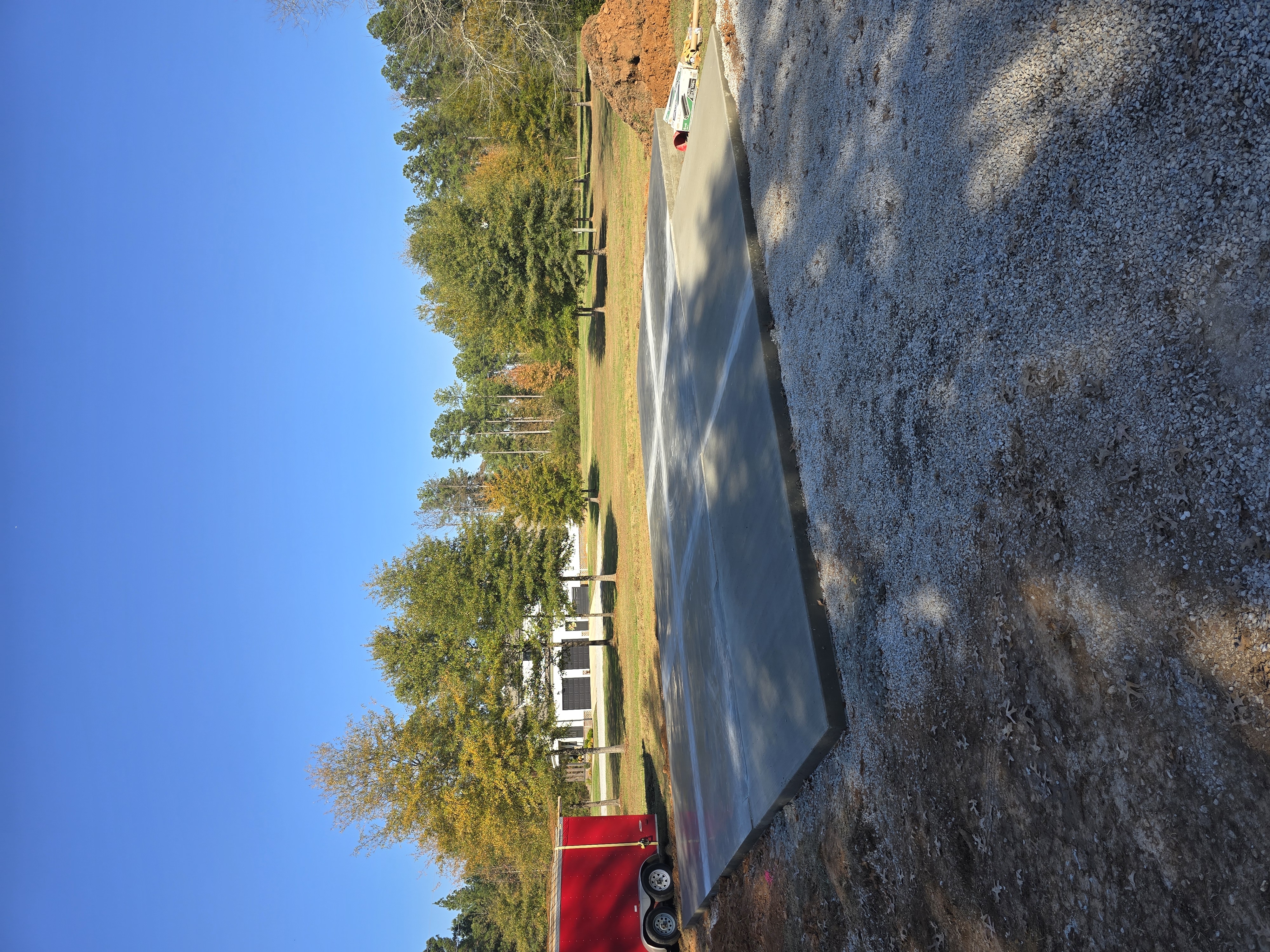 30x50 concrete slab construction in Middle Tennessee
