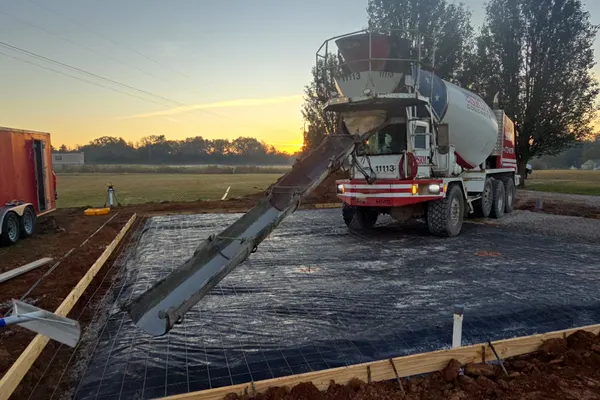 Concrete driveway pour in Pulaski TN